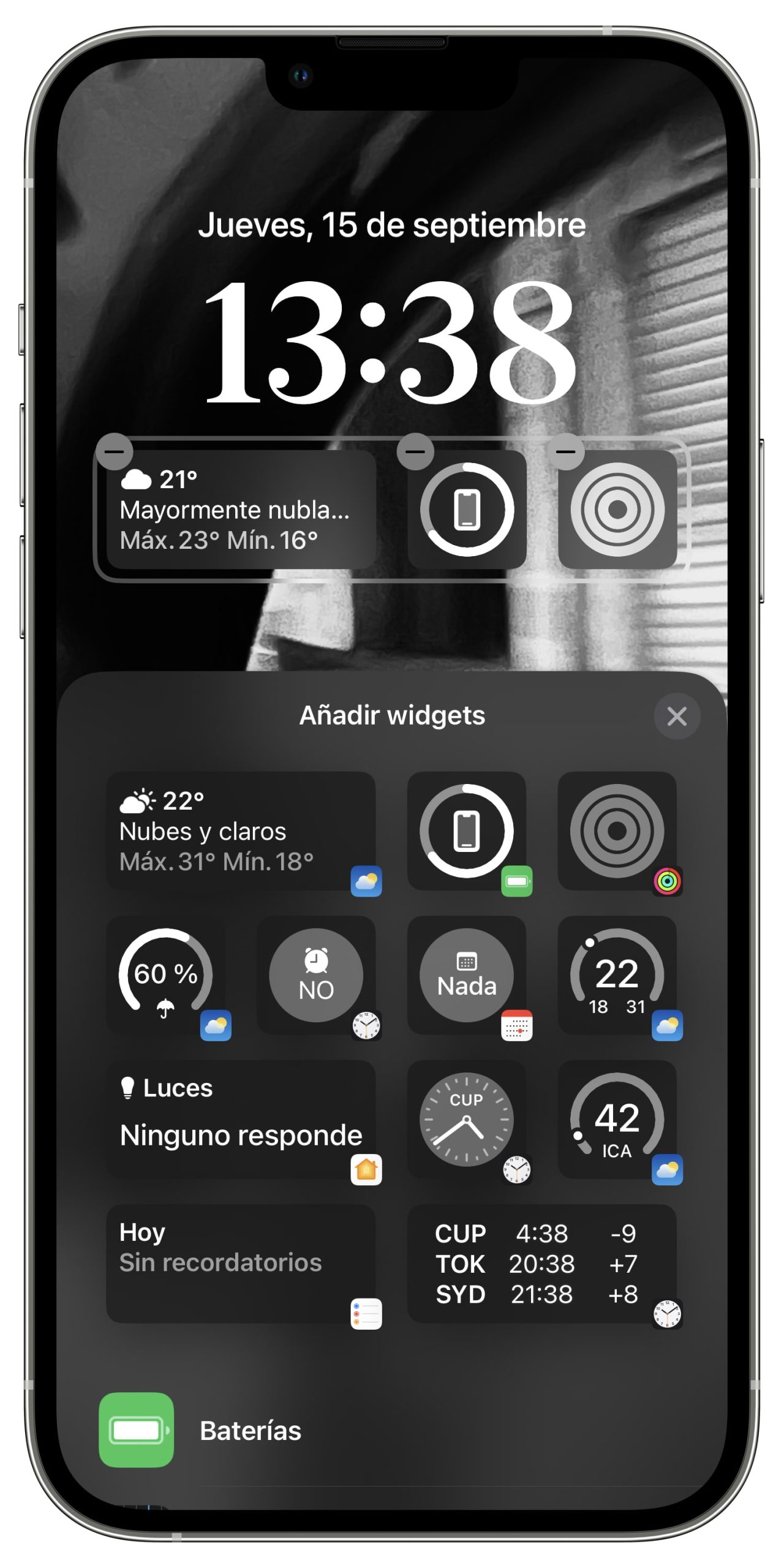 Les widgets d'iOS 17